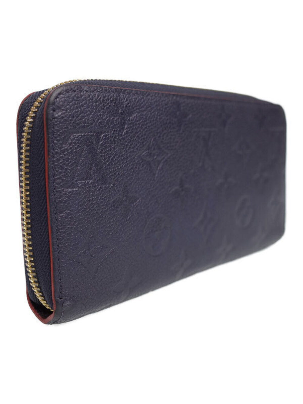 Louis Vuitton Monogram Wallet Zippy Round Empreinte Long Zipper Brown